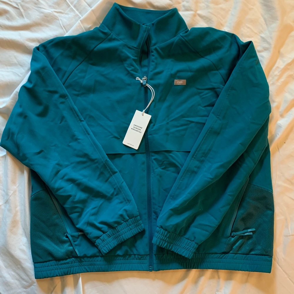 Figs Scrubs Pacific Blue Sydney Jacket